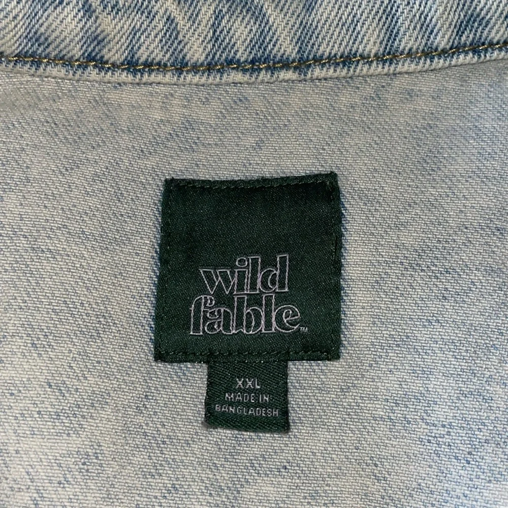 NWOT Wild Fable Blue Jean Jacket Classic Trucker Style. Size XXL. - Picture 5 of 6